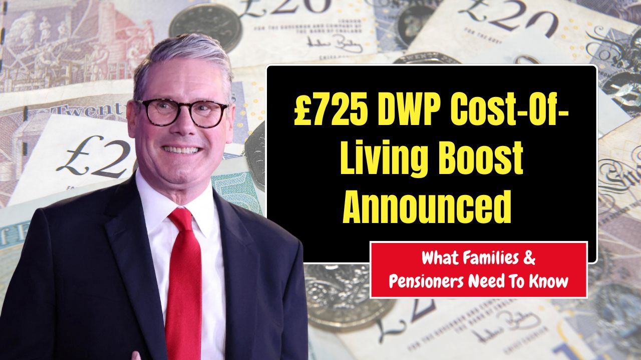 £725 DWP Cost-Of-Living Boost Announced — What Families & Pensioners Need To Know