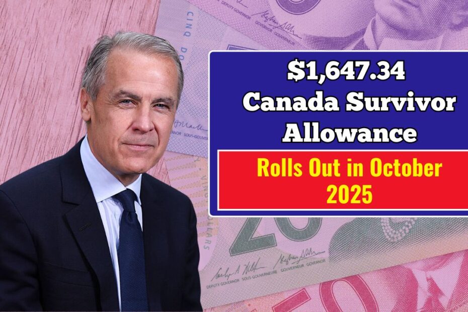 Seniors Rejoice as $1,647.34 Canada Survivor Allowance Rolls Out in October 2025